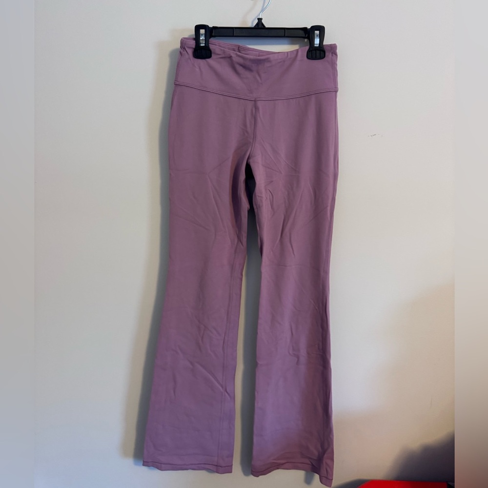 Athleta Girls Mauve High Rise Flare Pants